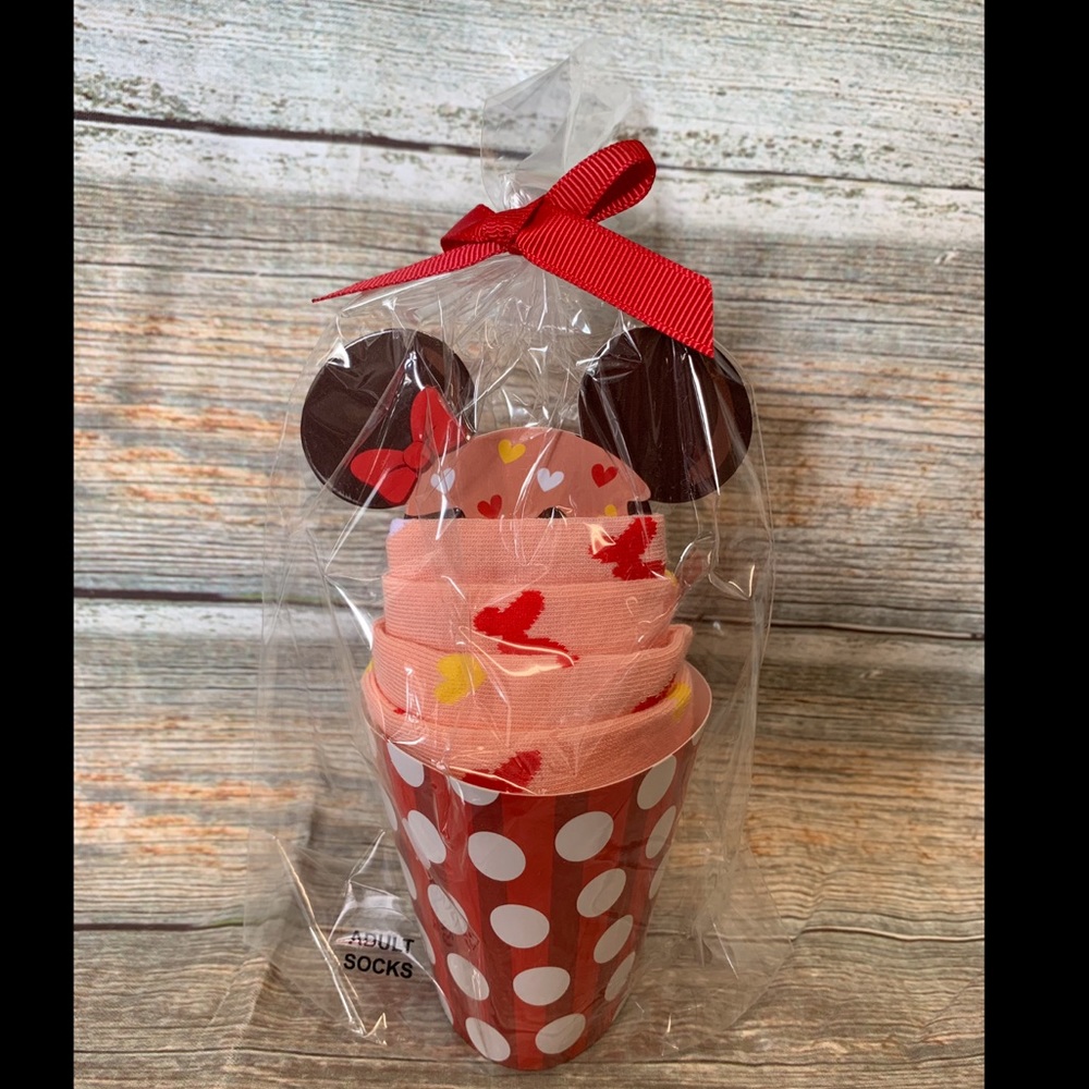 Minnie Mouse Cupcake Socks